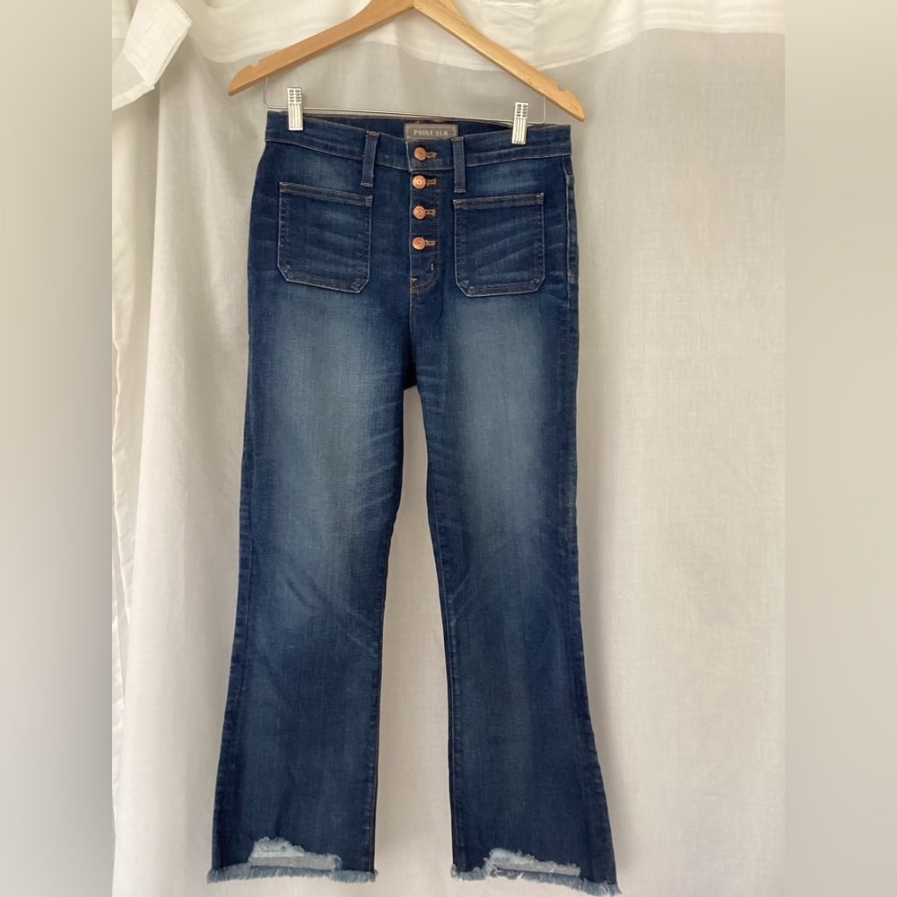 J.Crew Point Sur Kick Flair Jeans